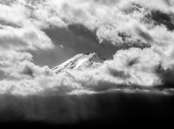 Fuji in the Clouds